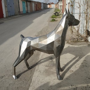 Metal Doberman dog without welding. DXF Laser Cutting Template image 7