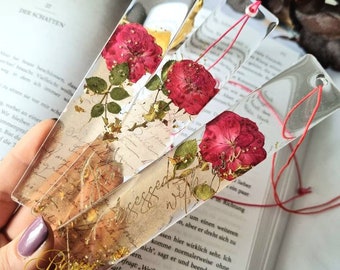 Lesezeichen Rose Briefpapier Geschenk