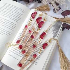 Bookmark Resin Flowers Personalized image 4
