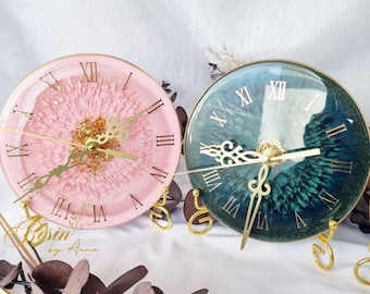 Decorative clock resin