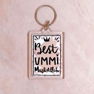 Best Ummi keyring, Muslim mum keychain, Mom Eid gift, Arab mother, Mother’s Day gift, MashAllah, Islamic, Allah, Gift from Muslim daughter