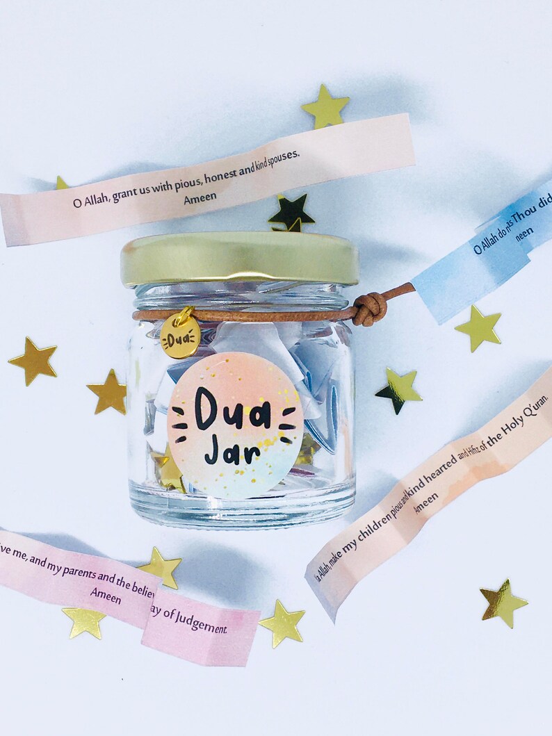 Mini Dua Jar Islamic Reminders Eid Ramadan Gift Quran Quotes Etsy