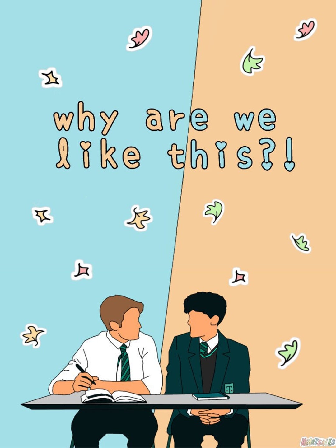 HEARTSTOPPER Leaves // DIGITAL PRINT Download // Nick and - Etsy