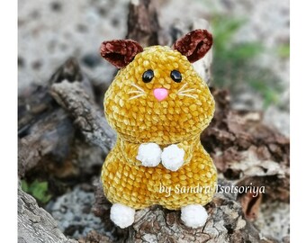 Crochet Pattern The Begging Hamster - Detailed Written Pattern and Photo Tutorial in English and German