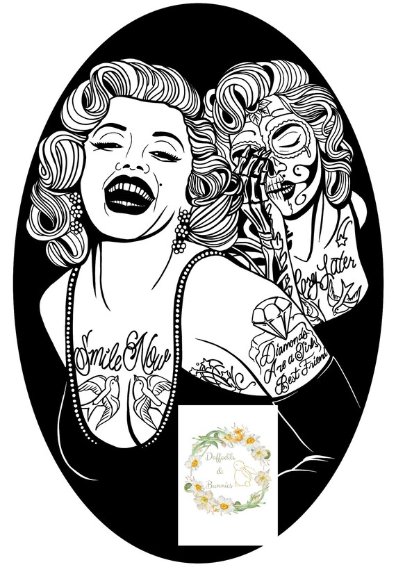 Marilyn Monroe Smile Now Cry Later SVG Digital File Cricut - Etsy
