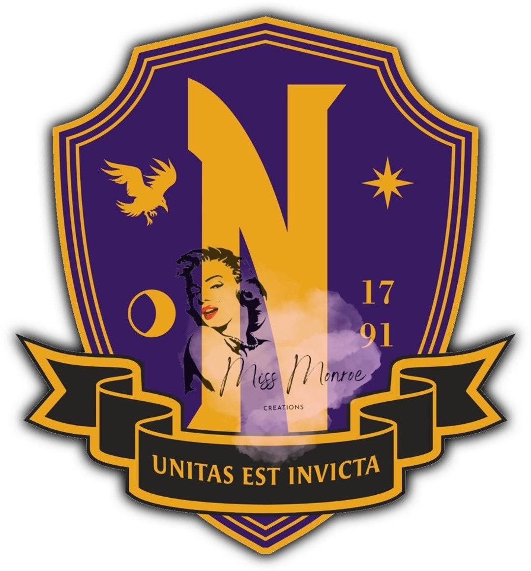 Nevermore Academy Logo Wednesday Addams Family Etsy Ireland