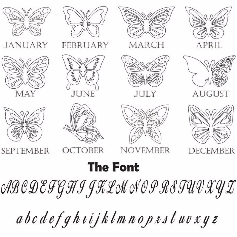 Name Necklace With Butterfly Dainty Butterfly Necklace Etsy