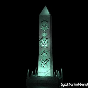Miniature d’obélisque | terrain | RPG de table comme D&D ou Pathfinder | 28mm