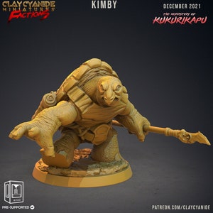 Turtlefolk Sorcerer Miniature | Turtlefolk Sorcerer Miniature | for D&D 5e, Pathfinder and other RPG's | 32 mm
