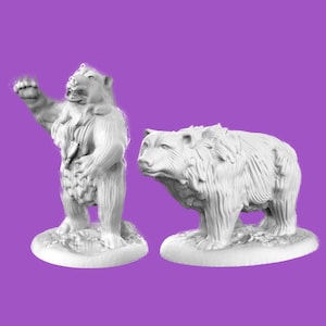 Bear miniature | Bear Miniature | Beast for Tabletop RPGs like D&D or Pathfinder | 28mm