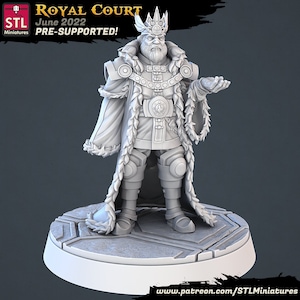 King Miniature | King Miniature | Townsfolk | NPC | 32mm | for modern tabletop games
