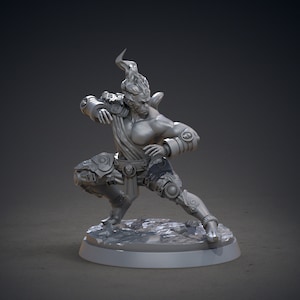 Monkey People Monk Miniature | Chakra Flow Monk Miniature | for D&D 5e, Pathfinder and other RPG&#39;s | 32mm