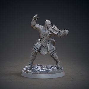 Monkey People Monk Miniature | Wisened Warrior Miniature | for D&D 5e, Pathfinder and other RPG's | 32mm
