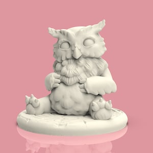 Baby Owl | Bear miniature | Owl | Bear Miniature | Monsters | Baby Beasts | for D&D 5e, Pathfinder and other RPG&#39;s | 28mm