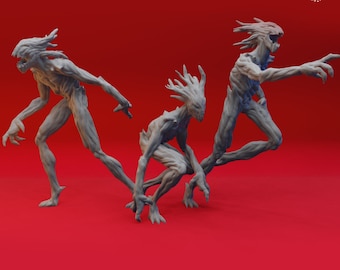 Branch Pests Miniature Set | Twig Blight Miniature Pack | for D&D 5e, Pathfinder and other RPG's | 32mm | 54mm