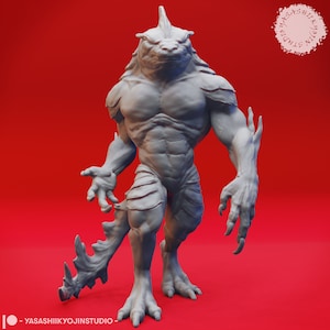 Troglodyte miniature | Leading Troglodyte Miniature | for D&D 5e, Pathfinder and other RPG&#39;s | 32mm