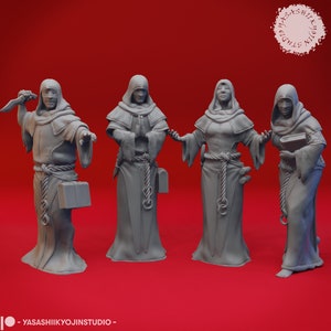 Cultist Miniature Set | Cult Miniature Pack | for D&D 5e, Pathfinder and other RPG&#39;s | 32mm