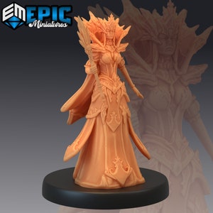 Winter Queen Miniature | Snow Queen Miniature | for D&D 5e, Pathfinder and other RPG&#39;s | 28mm | EPIC Miniatures