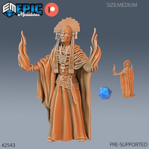Shaman Chief Magic Miniature | Shaman Chief Magic Miniature | for D&D 5e, Pathfinder and other RPG&#39;s | 28 mm | EPIC Miniatures