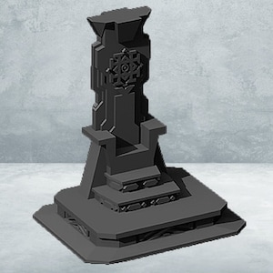 Dwarven Throne Miniature | Dwarven Throne Miniature | for D&D 5e, Pathfinder and other RPG&#39;s | 32mm