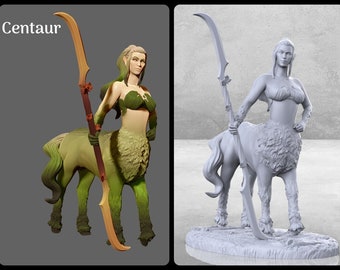 Female Centaur Miniature | Female Centaur Miniature | Tabletop RPGs like D&D or Pathfinder | 28mm