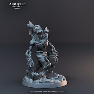 Tentakelzombie Miniatur | Tentacle Zombie Miniature | for D&D 5e, Pathfinder and other RPG&#39;s | 28mm