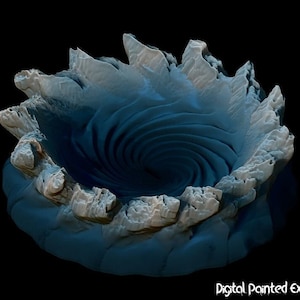 Miniature de bain à remous d’eau | Miniature de bain à remous | Effets des sorts | terrain | RPG de table comme D&D ou Pathfinder | 28mm