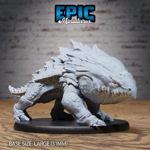 Miniatura de tubarão terrestre | Miniatura de bulette | para D&D 5e, Pathfinder e outros RPGs | 28mm | Miniaturas ÉPICAS