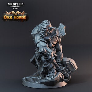Ork Skirmisher Miniatur | Orc Skirmisher Miniature | for D&D 5e, Pathfinder and other RPG's | 28mm Bild 3