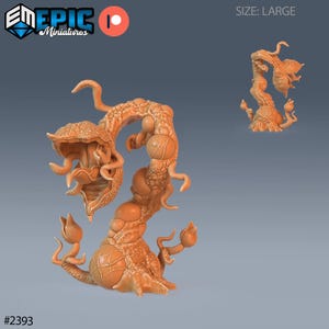 Miniatura de planta devoradora de héroes | Miniatura de planta mordedora | para D&D 5e, Pathfinder y otros juegos de rol | 28 mm | EPIC Miniatures