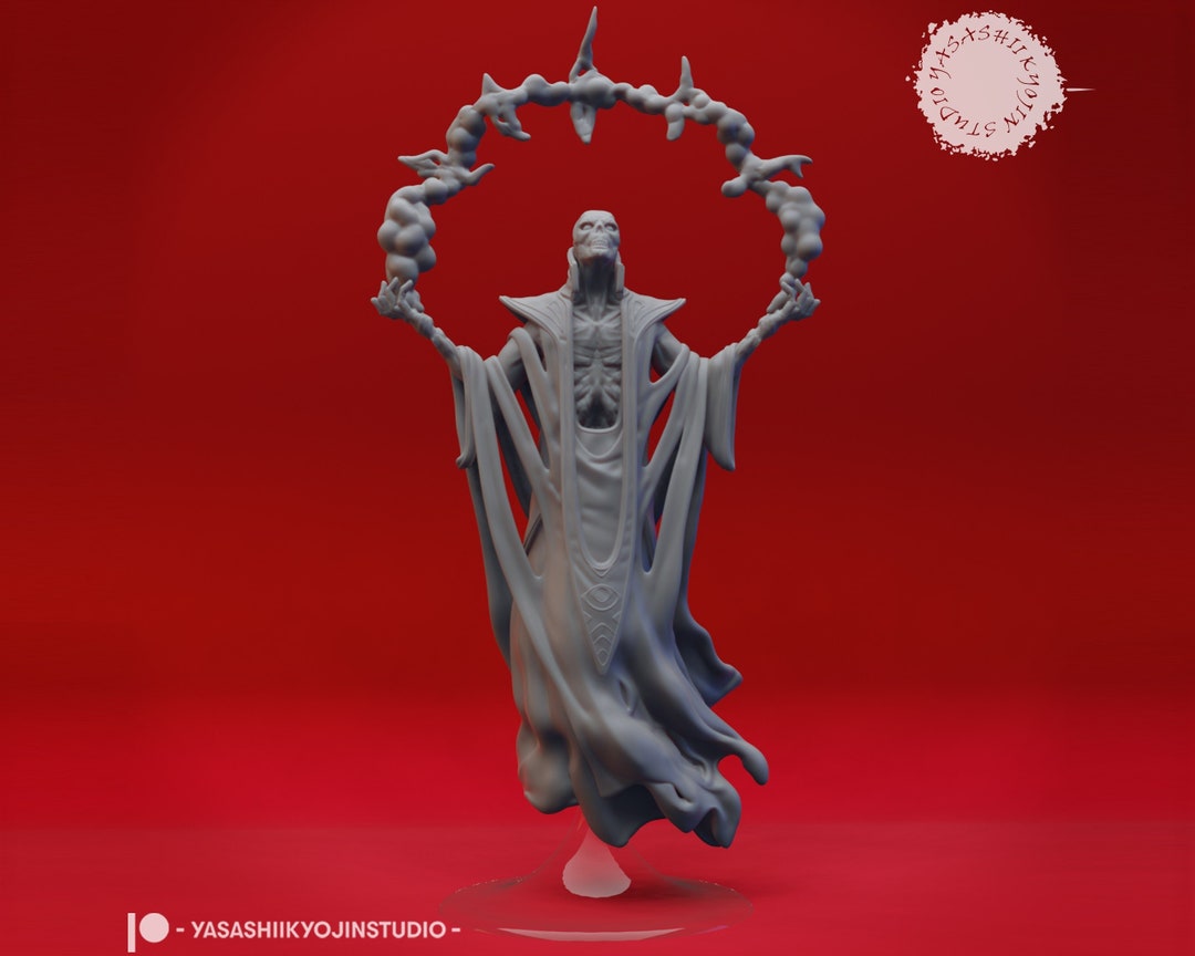 Red Lich Miniature | Red Archlich Miniature | for D&D 5e, Pathfinder ...
