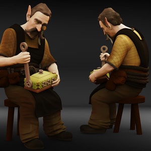 Gnome Tinkerer Miniature | Gnome Tinkerer Miniature | Townsfolk | NPC | Tabletop RPGs like D&D or Pathfinder | 28mm