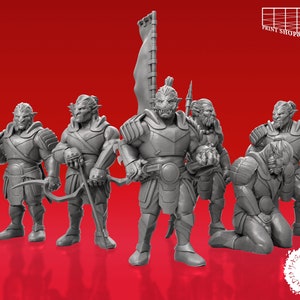 Hobgoblins Miniature Set | Hobgoblin Warband Miniature Pack | for D&D 5e, Pathfinder and other RPG's | 32mm