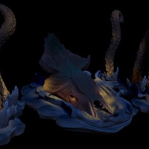 Octopus miniature | Tabletop RPGs like D&D or Pathfinder | 28mm