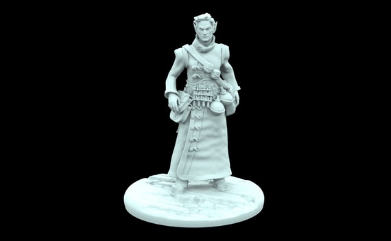 ヴァイアル アルケミスト・ミニ The Alchemist mini The Apothecary Alchemist - 28mm or 32mm Scale Dnd Miniature