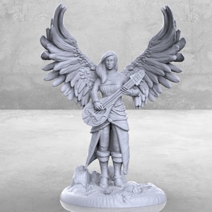 Angel of the Symphony Miniature | Angel of Symphony Miniature | Tabletop RPGs like D&D or Pathfinder | 28mm
