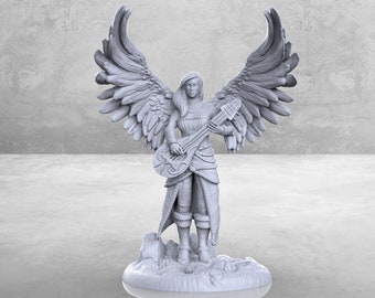 Angel of the Symphony Miniature | Angel of Symphony Miniature | Tabletop RPGs like D&D or Pathfinder | 28mm