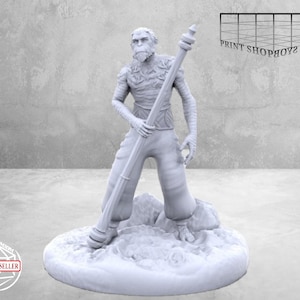 Monkey Folk Druid Miniature | Monkeyfolk Druid Miniature | Heroic Character | Tabletop RPGs like D&D or Pathfinder | 28mm
