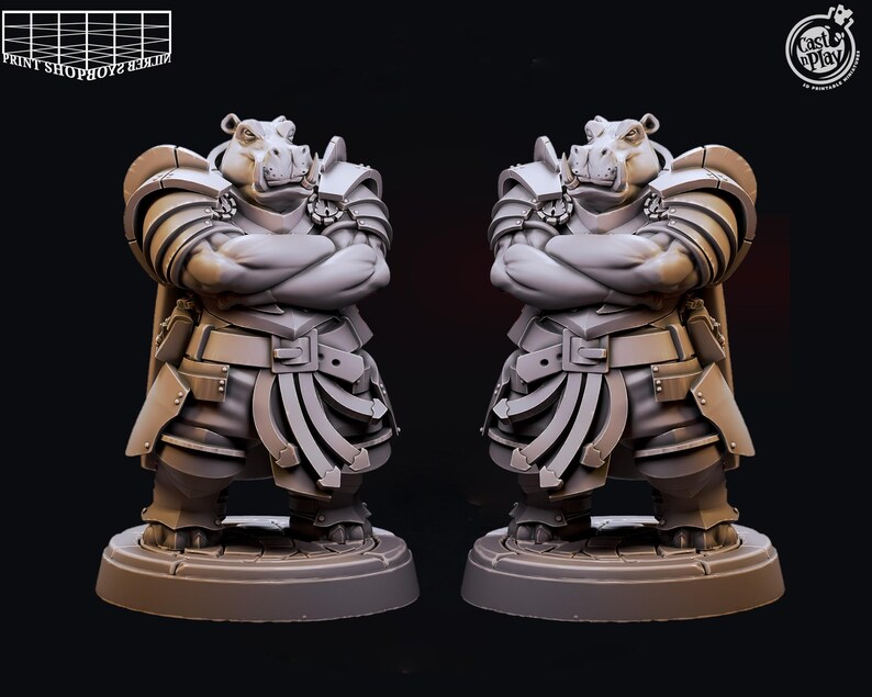 Main Gate Guards Miniature Set | Fantasy City Guard Custodians Figure ...
