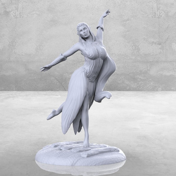 Dancing Nymph Miniature | Dancing Nymph Miniature | Tabletop RPGs like D&D or Pathfinder | 28mm