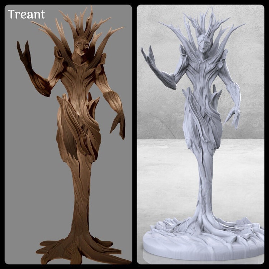Tree Shepherd Miniature Treant Miniature Tabletop Rpgs Like D&D or ...