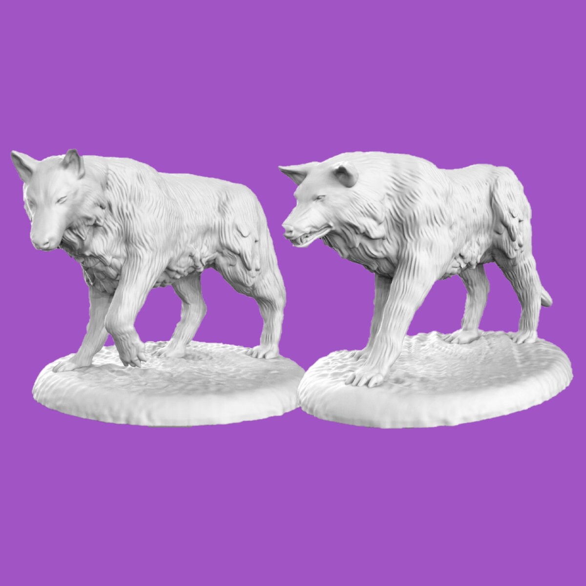Wolf Miniature | Beast for RPGs like D&D or Pathfinder | 28mm