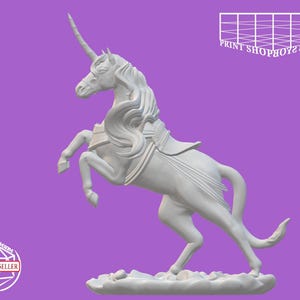 Miniatura di unicorno | Miniatura di unicorno | Giochi di ruolo da tavolo come D&D o Pathfinder | 28 mm