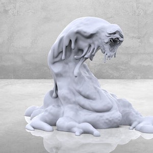 Large Silt Miniature | Big Ooze Miniature | Iconic Monsters | Tabletop RPGs like D&D or Pathfinder | 28mm