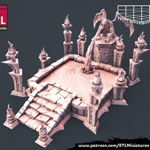 Vampire | Vampire Set | Tabletop Miniatures | STL Miniatures | 32mm | for RPGs like D&D or Pathfinder Fountain
