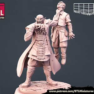 Miniatura de vampiro sediento de sangre | Vampiros sedientos de sangre | Horda de muertos vivientes | Miniaturas STL | 32 mm | para juegos de mesa modernos