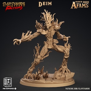 Defending Tree Shepherd Miniature | Treant Miniature | for D&D 5e, Pathfinder and other RPG&#39;s | 32 mm