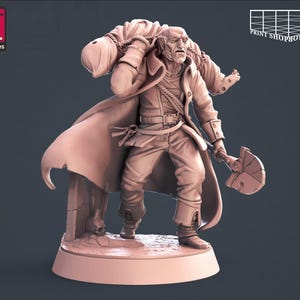 Miniatura de sepulturero | Horda de no muertos | Miniaturas STL | 32 mm | para juegos de mesa modernos