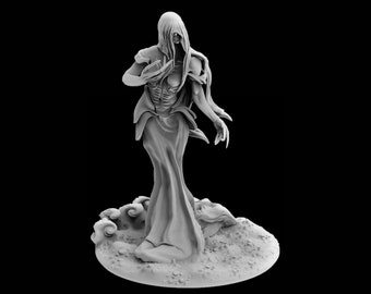 Maid of Death Miniature | Lady of Death Miniature | Tabletop RPGs like D&D or Pathfinder | 28mm