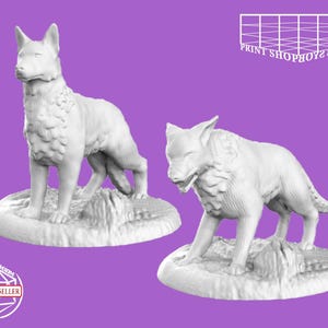 Hund Miniatur | Dog Miniature | Beast for Tabletop RPGs like D&D or Pathfinder | 28mm